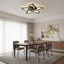 Lustra LED cu Telecomanda LT660/5BK, 5 Elemente, 55W, Lumina 3000/4000/6000K, Negru