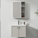 Mobilier Baie, Dulap Cu Oglinda LED T1141G/60 Gri Oglinzi Dulap Default Title Alessandro Design