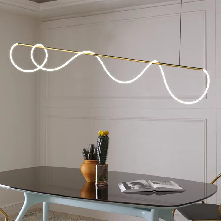 Lustră Suspendată LED Acril Zara 62W cu Telecomandă, Dimabilă, 3000K/4000K/6000K, Auriu