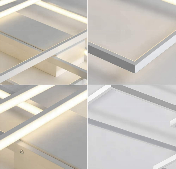 Lustra LED cu telecomanda LANDYN 71W, lumina Rece/Calda/Neutra, Dimabila, Alb