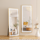 Oglinda LED Rectangulara, 45x140cm, Elena Senzor Radar Marcello, Sistem Dezaburire, Ceas & Termometru, Dimabila, Dressing Couture