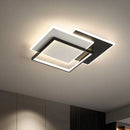 Lustra LED cu telecomanda CHIARA 98W, 3 Patrate, lumina Rece/Calda/Neutra, Dimabila, Negru