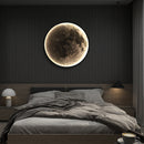 Aplica LED cu Telecomanda, Decorativa, Luna 83W Diametru 120CM Lumina Rece/Neutra/Calda Black