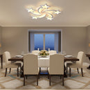 Lustra LED cu telecomanda IPOMOEA 85W, 5 Stele, lumina Rece/Calda/Neutra, Dimabila, Alb Lustre LED cu Telecomanda Default Title Alessandro Design