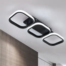Lustra LED VERTEX 34W, 3 Patrate, Liniara, lumina Rece/Calda/Neutra, Neagra Lustre LED Default Title Alessandro Design