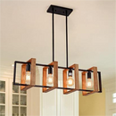 Lustra Vintage LV560/4BK, 4XE27, Rustic Barn, Lemn si Metal, 85cm, Negru Lustre Vintage Default Title Alessandro Design