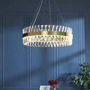 Candelabru LED CASERTA Magno cu Telecomandă, 68W, Dimabil, 3000K/4000K/6000K,Diametru 60cm, Auriu Candelabre Cristal Default Title Alessandro Design