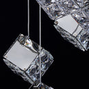 Candelabru Modern LED CM526/18, 51W, Diametru 58.5cm, Inaltime Reglabila, Crom