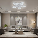 Lustra LED cu telecomanda ORCHID 66W, 5 Petale, lumina Rece/Calda/Neutra, Dimabila, Alb Lustre LED cu Telecomanda Default Title Alessandro Design