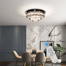 Lustra LED Cristal LLC151/500CH, 64W, 3 Elemente, lumina Rece/Calda/Neutra, Dimabila, Crom Lucios