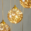 Candelabru Cristal LED KILKENNY Culmino, 144W, Lumina Neutra, Diametru 60cm, Auriu