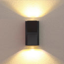 Aplica LED de Exterior si Interior, 6W, 2 Surse x 5W, IP65, ABS, Negru, 3000K, AX100/2BK