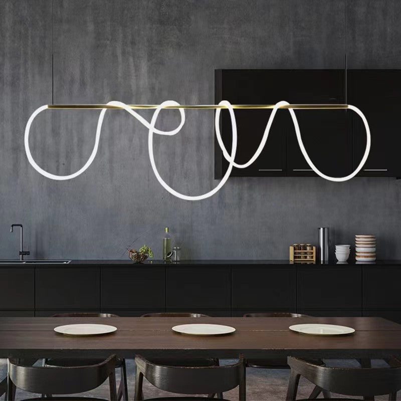 Lustră Suspendată LED Acril Zara 62W cu Telecomandă, Dimabilă, 3000K/4000K/6000K, Auriu
