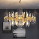Candelabru Cristal CC850/620GD ,10xE14, 62X45cm, Inaltime Reglabila, Auriu Lucios, ,Design Elegant, Metal si Cristale Candelabre Cristal Default Title Alessandro Design