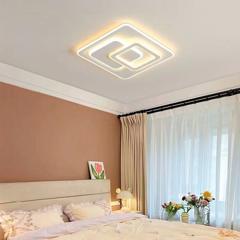 Lustra LED cu telecomanda NOLUX 120W,  Patrata, lumina Rece/Calda/Neutra, Dimabila, Alb