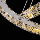 Lustra LED cu telecomanda si cristal PRISM LUMINIS 58W, 2 Cercuri, lumina Rece/Calda/Neutra, Dimabila, Crom si Alb, Inaltime Reglabila Lustre LED cu Telecomanda Default Title Alessandro Design