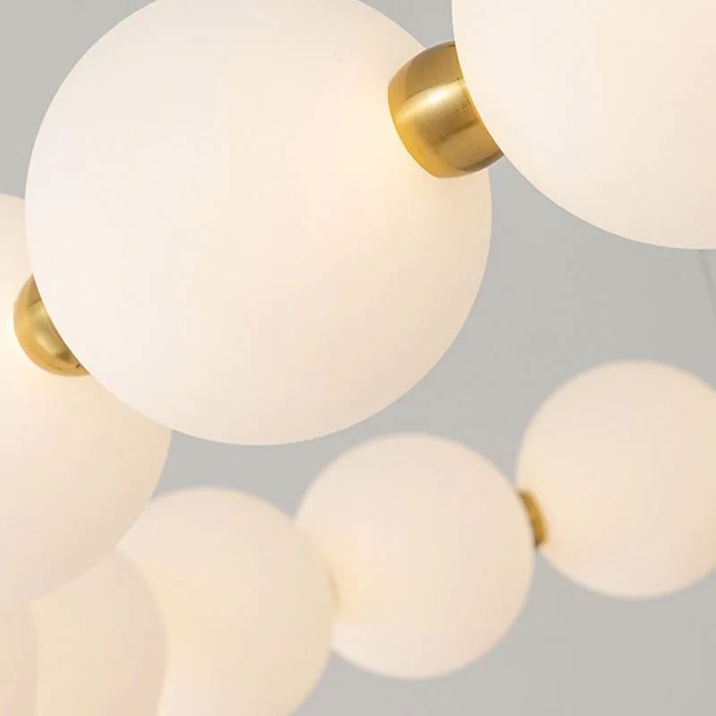 Lustră Suspendată LED Acril Celeste 42W cu Telecomandă, Dimabilă, 3000K/4000K/6000K, Auriu, Metal și Acril