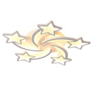 Lustra LED cu telecomanda IPOMOEA 69W, 5 Stele, lumina Rece/Calda/Neutra, Dimabila, Alb