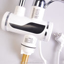 Robinet Electric cu Incalzire Instantanee a Apei, Afisaj Temperatura LED, Orizontal cu Montaj pe Chiuveta/Cada, Putere 3000 W, Apa Calda 30°C-60°C, Alb, Z007XDT