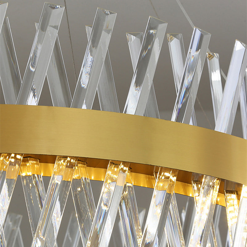 Candelabru LED Lorenzo cu Telecomandă, 54W, Dimabil, Diametru 50cm, Auriu