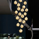 Candelabru Cristal LED KILKENNY Culmino, 144W, Lumina Neutra, Diametru 60cm, Auriu