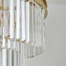 Candelabru Cristal CHAMBORD Nobile 5xE14, Diametru 38cm, Auriu Mat, Inaltime Reglabila