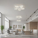 Lustra LED cu telecomanda ORCHID 66W, 5 Petale, lumina Rece/Calda/Neutra, Dimabila, Alb Lustre LED cu Telecomanda Default Title Alessandro Design