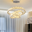 Lustra LED LLC130/3CH, Cristal si Metal, 120W, 3 Cerucir, Dimabila, Inaltime Reglabila, Lumina Rece/Calda/Neutra, Iluminat Luxos