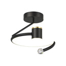 Lustra LED, 34W, Diametru 24cm, lumina Rece/Calda/Neutra, Negru