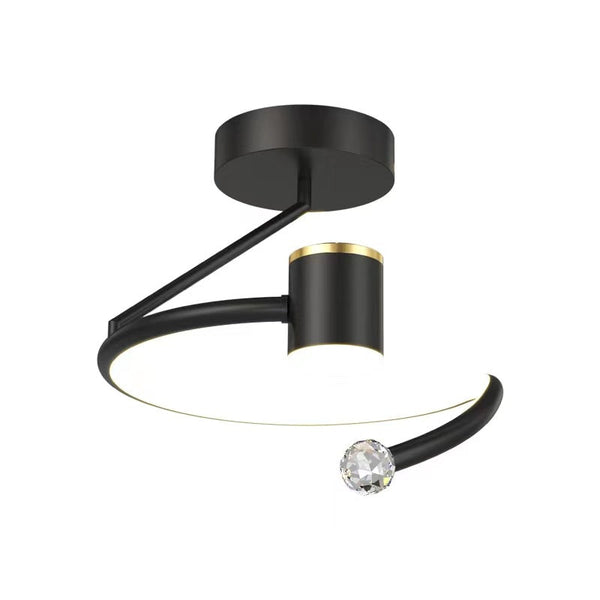 Lustra LED, 34W, Diametru 24cm, lumina Rece/Calda/Neutra, Negru