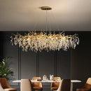 Candelabru Cristal WALTZ Rhapsody, 9x G9, Auriu, 80cm, Inaltime Reglabila