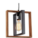 Lustra Vintage LV560/4BK, 4XE27, Rustic Barn, Lemn si Metal, 85cm, Negru Lustre Vintage Default Title Alessandro Design