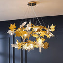 Candelabru Modern, CM260/400+800GD, 12xE14, Diametru 80cm, Auriu, Inaltime Reglabila