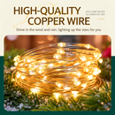 Instalatie de Craciun Liniara cu Fir Argintiu, Lumina Calda, 2000cm, 200 LED-uri