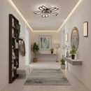 Lustra LED Ventilator ANEMO cu Telecomanda, 30W, D61cm, Lumina Rece/Neutra/Calda, Metal si Plastic, Negru