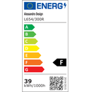 Lustra LED cu cristal PRISMIQ 39W, 3 Ovale, lumina Rece/Calda/Neutra, Negru