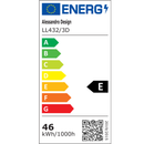 Lustra LED NEXA 3D 46W, Patrata, lumina Rece/Calda/Neutra , Alb