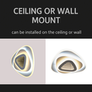 Lustra LED NEXA Triunghi 3D 40W, Alb, Lumina Rece/Calda/Neutra Lustre LED Default Title Alessandro Design