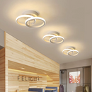 Lustra LED VERTEX CIRCULA 21W, 2 Cercuri, Rame Metalice, lumina Rece/Calda/Neutra, Alb