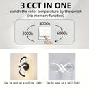 Lustra LED VERTEX CIRCULA 21W, 2 Cercuri, Rame Metalice, lumina Rece/Calda/Neutra, Negru