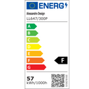 Lustra LED SQUARE 57W, 3 Patrate, lumina Rece/Calda/Neutra, Alb