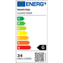 Lustra LED PERU 34W, 2 Cercuri, lumina Rece/Calda/Neutra, Alb Lustre LED Default Title Alessandro Design