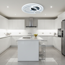 Lustra LED cu cristal HELIOX, 37W, 4 Cercuri, lumina Rece/Calda/Neutra, Negru Lustre LED Default Title Alessandro Design