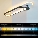 Lustra LED cu Proiector Reglabil FISSO Camilla, 48W, lumina Rece/Calda/Neutra 3000K/4000K/6000K, Auriu Lucios, Metal si Acril Lustre LED Default Title Alessandro Design