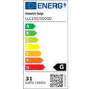 Lustra LED cu telecomanda si cristal VERTUS 31W, 49cm, Cerc, lumina Rece/Calda/Neutra, Dimabila, Auriu