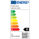 Lustra LED Suspendata LM550/3GD, 12W, Lumina 3000/4000/6000K, Auriu