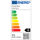 Lustra LED cu telecomanda si cristal NOVA ROTONDA RGB 73W, 3 Cercuri, lumina Rece/Calda/Neutra, Dimabila, Crom Lucios
