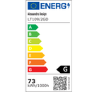 Lustra LED suspendata cu telecomanda, Cristale K9, 67W, 2 Cerc, 60 cm, lumina Rece/Calda/Neutra, Dimabila, Auriu, Inaltime Reglabila