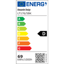 Lustra LED cu Telecomanda LT176/5BK, 69W, 5 Elemente, Lumina Rece/Clada/Neutra, Dimabila, Negru, Inaltime Reglabila Lustre LED cu Telecomanda Default Title Alessandro Design
