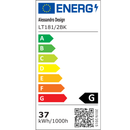 Lustra LED Suspendata cu Telecomanda, STRATA, 2 elemente, 37W, Lumina 3000/4000/6000K, Negru, Inaltime Reglabila Lustre LED cu Telecomanda Default Title Alessandro Design